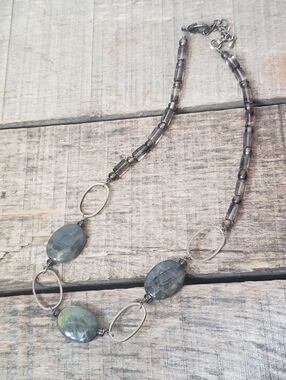 ARTISAN Beaded & Wire-Wrapped Stone And Glass Necklace